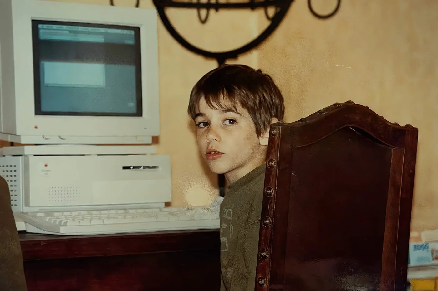 Antonin as a child